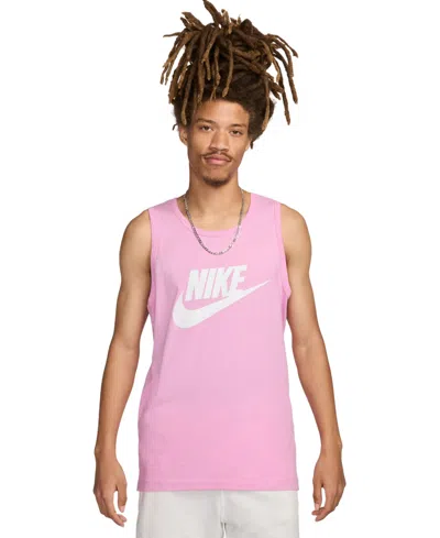 Nike Men's Sportswear Logo Tank Top In Pink