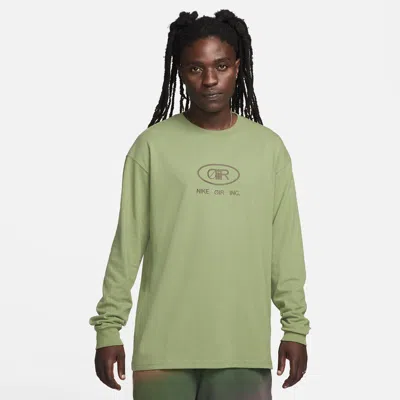 Nike Men's  Sportswear Long-sleeve T-shirt In Green