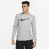 Nike Men's  Sportswear Long-sleeve T-shirt In Grey