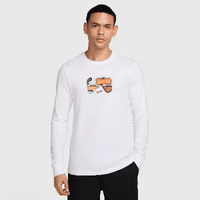 Nike Men's  Sportswear Long-sleeve T-shirt In White