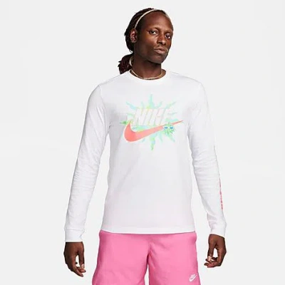 Nike Men's Sportswear Long-sleeve T-shirt In White