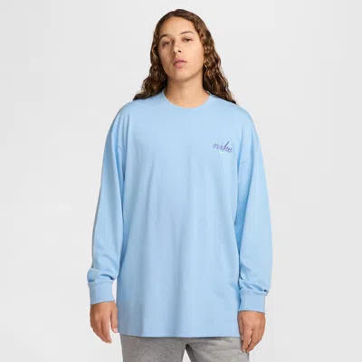 Nike Men's  Sportswear Long-sleeved M90 T-shirt In Blue