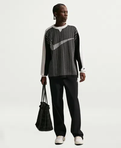 Nike Jersey Sweater In Black