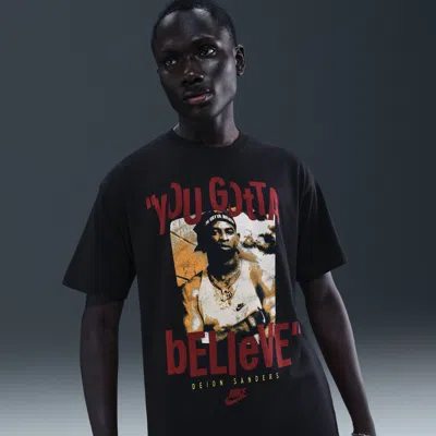 Nike Men's  Sportswear Max90 T-shirt In Black