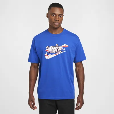 Nike Men's  Sportswear Max90 T-shirt In Blue