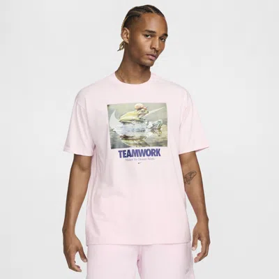 Nike Men's  Sportswear Max90 T-shirt In Pink Foam