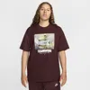 Nike Men's  Sportswear Max90 T-shirt In Burgundy Crush