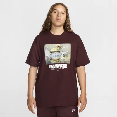 Nike Men's  Sportswear Max90 T-shirt In Burgundy Crush