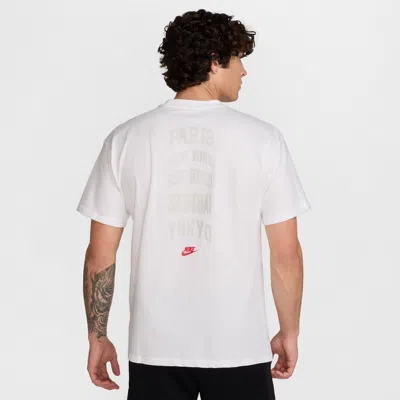 Nike Men's  Sportswear Max90 T-shirt In White