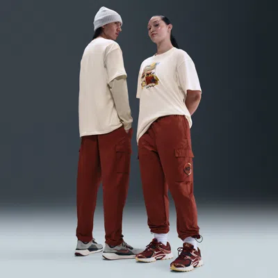 Nike Men's  Sportswear N7 Open-hem Woven Cargo Pants In Red