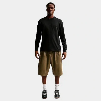 Nike Men's Sportswear Premium Essentials Futura Long-sleeve T-shirt In Black