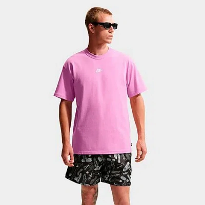 Nike Men's Sportswear Premium Essentials Futura T-shirt In Pink
