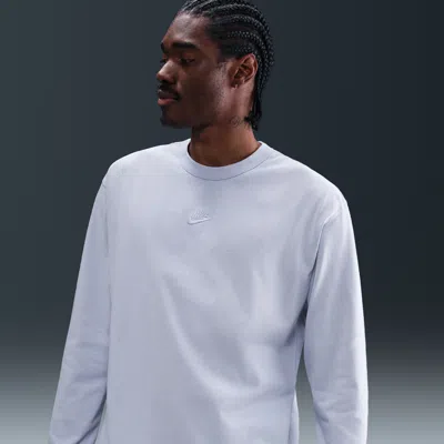 Nike Men's  Sportswear Premium Essentials Long-sleeve T-shirt In White