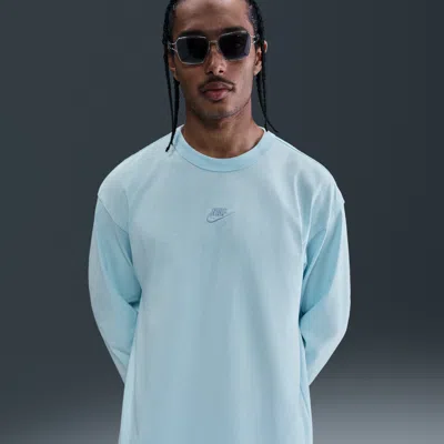 Nike Men's  Sportswear Premium Essentials Long-sleeve T-shirt In Blue