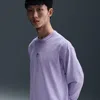 Nike Men's  Sportswear Premium Essentials Long-sleeve T-shirt In Purple