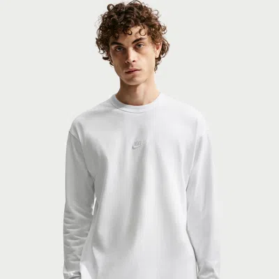 Nike Men's  Sportswear Premium Essentials Long-sleeve T-shirt In White