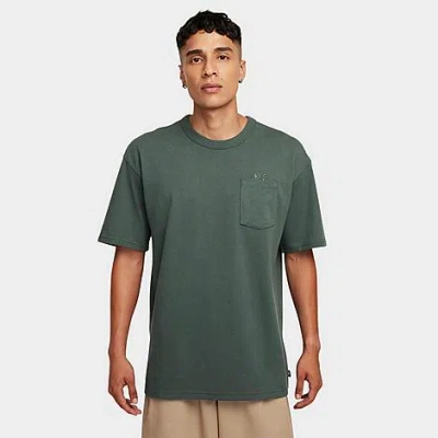 Nike Men's  Sportswear Premium Essentials Pocket T-shirt In Vintage Green