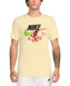 Nike Men's Sportswear Relaxed-fit Logo Graphic T-shirt In Yellow