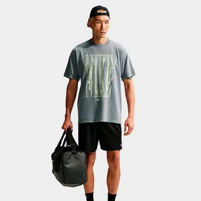 Nike Men's Sportswear Sharp Wordmark T-shirt In Gray