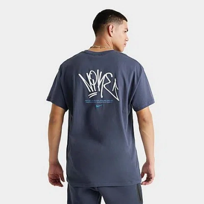 Nike Men's Sportswear Short-sleeve Graphic T-shirt In Blue