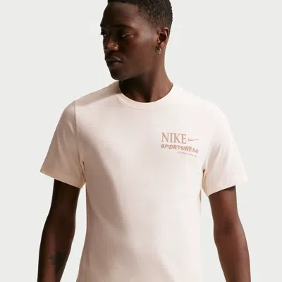 Nike Mens Crew Neck Short Sleeve Classic Fit Graphic T-shirt In White