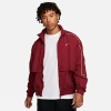 Nike Men's Sportswear Solo Swoosh Woven Track Jacket In Team Red/white