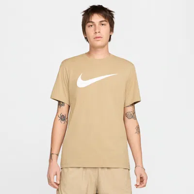 Nike Men's  Sportswear Swoosh T-shirt In Brown