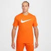 Nike Men's  Sportswear Swoosh T-shirt In Orange