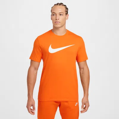 Nike Men's  Sportswear Swoosh T-shirt In Orange