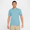 Nike Sportswear Cotton T-shirt In Blue