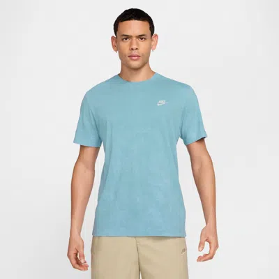 Nike Sportswear Cotton T-shirt In Blue