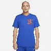 Nike Club Athletics Graphic T-shirt In Blue