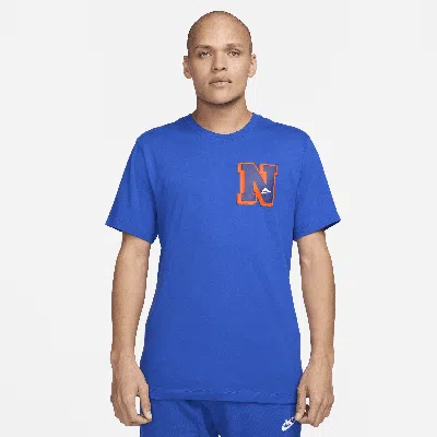 Nike Club Athletics Graphic T-shirt In Blue