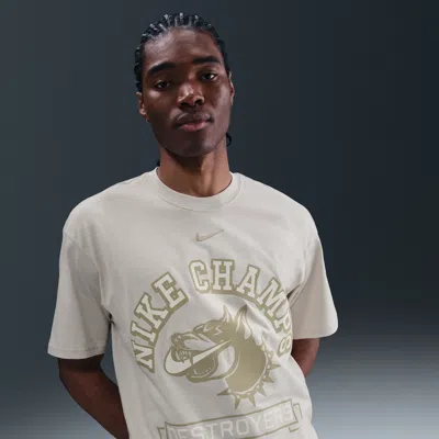 Nike Champs Graphic Cropped T-shirt In White