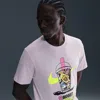 Nike Sportswear Cotton Graphic T-shirt In Purple