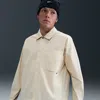 Nike Men's  Sportswear Tech Button-down Top In Brown