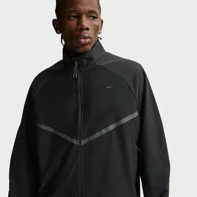 Nike Men's  Sportswear Tech Dri-fit Shori Knit Track Jacket In Black