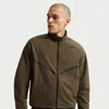 Nike Men's  Sportswear Tech Dri-fit Shori Knit Track Jacket In Brown