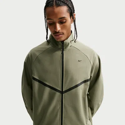 Nike Men's  Sportswear Tech Dri-fit Shori Knit Track Jacket In Green
