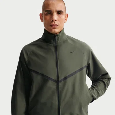 Nike Men's  Sportswear Tech Dri-fit Shori Knit Track Jacket In Green