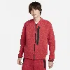 Nike Men's  Sportswear Tech Fleece Bomber Jacket In Red