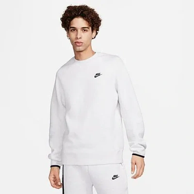 Nike Men's Sportswear Tech Fleece Crew Sweatshirt In Birch Heather/black