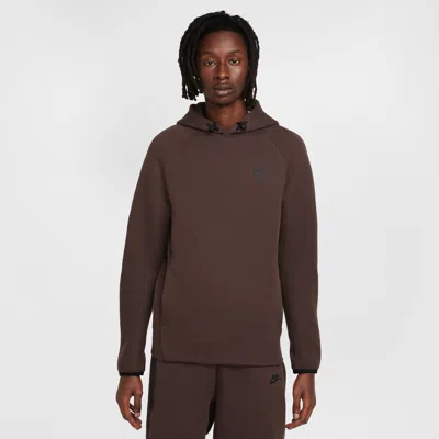 Nike Men's  Sportswear Tech Fleece Pullover Hoodie In Baroque Brown/black