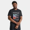 Nike Men's Sportswear Triple Swoosh T-shirt In Black