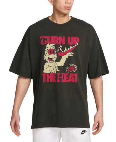 Nike Men's Sportswear Turn Up The Heat Graphic T-shirt In Black