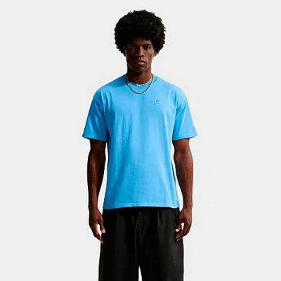 Nike Men's Sportswear Vintage-washed T-shirt In Blue