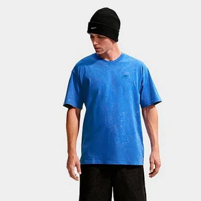 Nike Men's Sportswear Vintage-washed T-shirt In Blue
