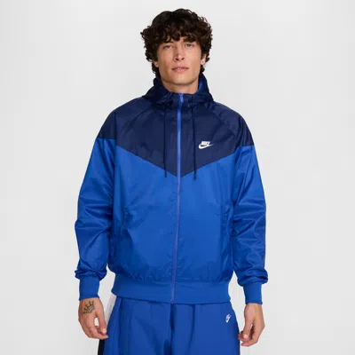 Nike Men's  Sportswear Windrunner Hooded Jacket In Blue