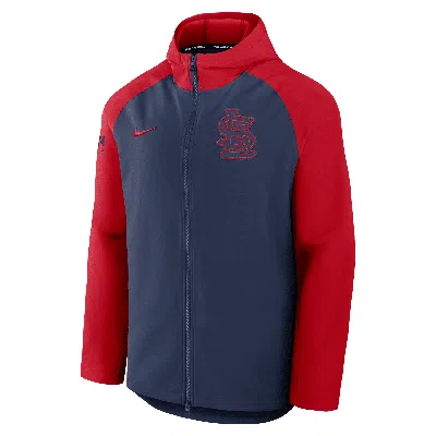 Nike Men's St. Louis Cardinals Authentic Collection Menâs  Therma Mlb Full-zip Jacket In Blue