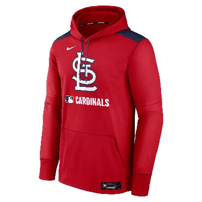 Nike Men's St. Louis Cardinals Authentic Collection  Therma Mlb Pullover Hoodie In Red